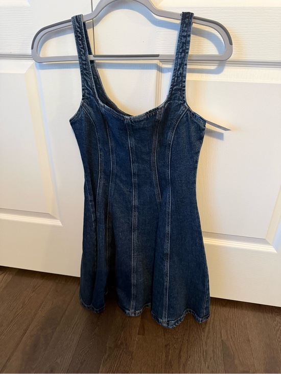 Dynamite Dresses & Skirts - Dynamite Dark Blue Denim Midi Dress